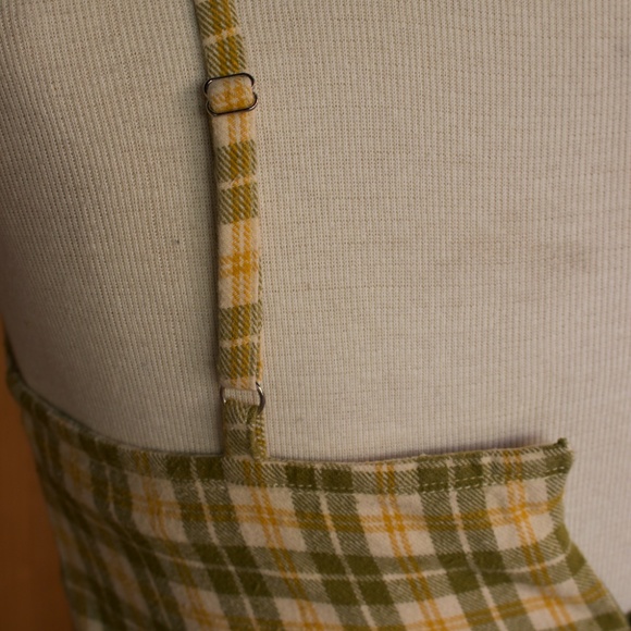 John Galt 100% Cotton Plaid Flannel 90's Style Mini Dress - Picture 12 of 17